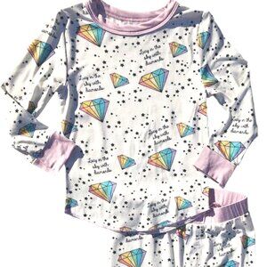 Rowdy Sprouts Lucy in the Sky with Diamonds bamboo pajama set